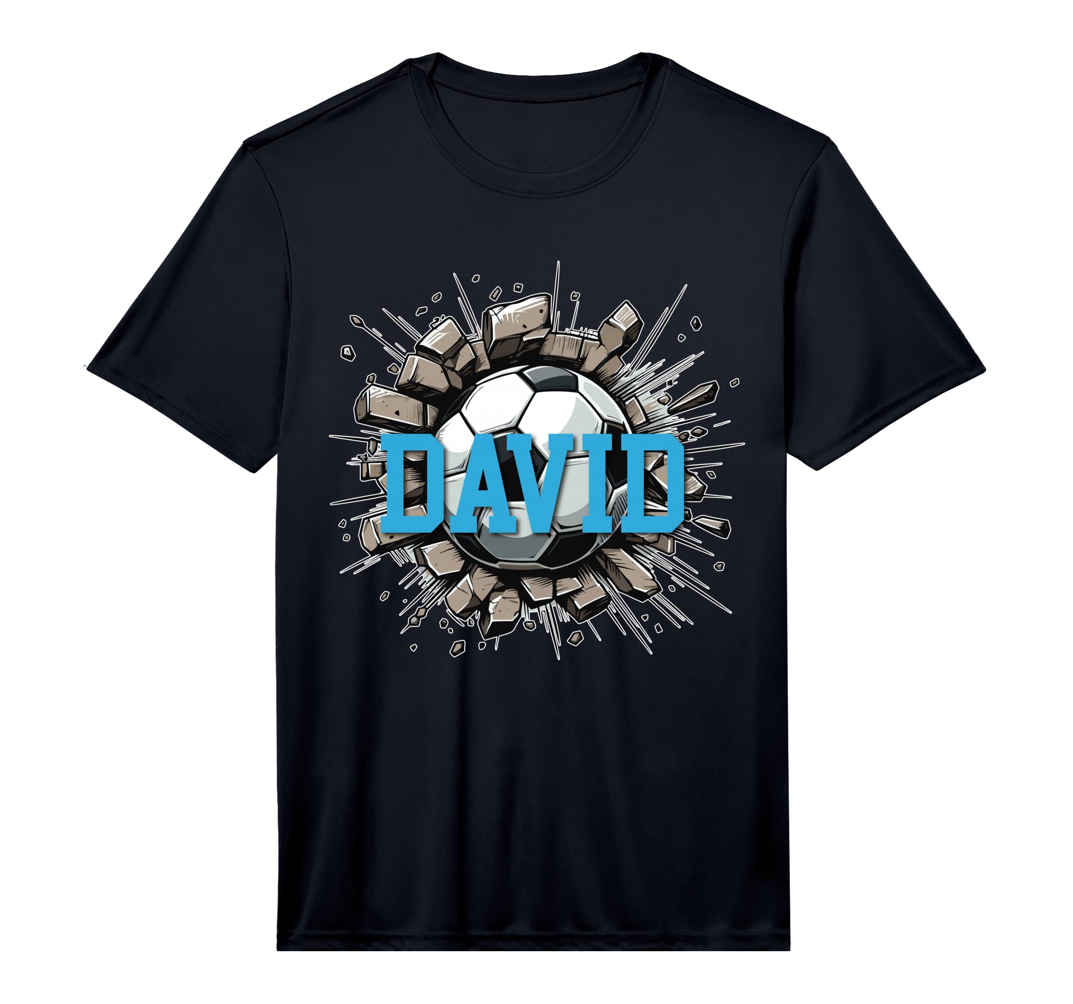 David Soccer Custom Name Performance T-Shirt - Casual Everyday Wear Unisex - T-Shirt, Sweatshirt, Hoodie