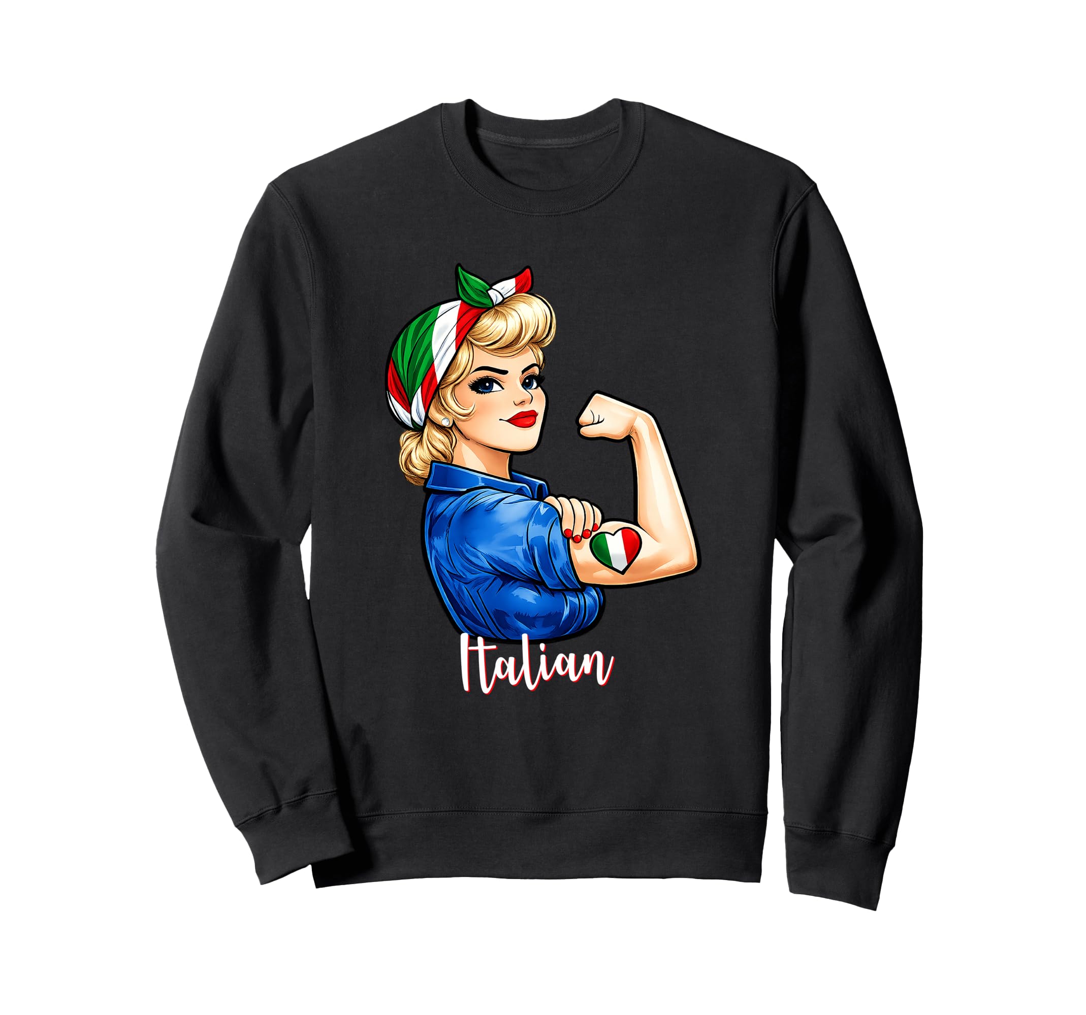 Proud Italian Pride Italiana Italy Sweatshirt - Minimalist Print Unisex - T-Shirt, Sweatshirt, Hoodie