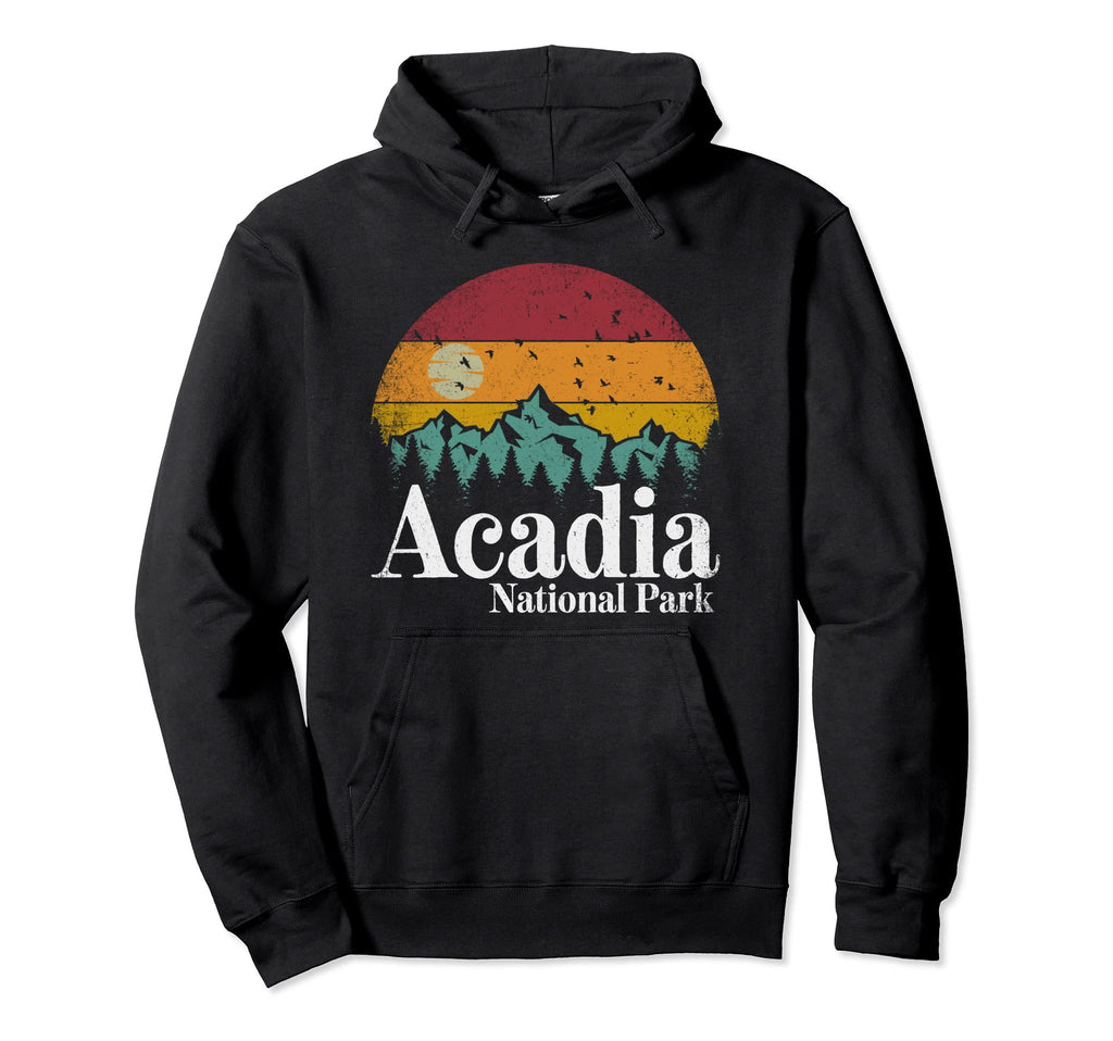 Acadia National Park Hiking Camping Hoodie - Custom Art Print Men Women - T-Shirt, Sweatshirt, Hoodie