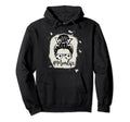 Womens Bleached Dy Mom Life Soccer Lover Hoodie - Unique Graphic Unisex - T-Shirt, Sweatshirt, Hoodie