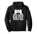 Christian Soccer Player Trust God Hoodie - Minimalist Print Unisex - T-Shirt, Sweatshirt, Hoodie