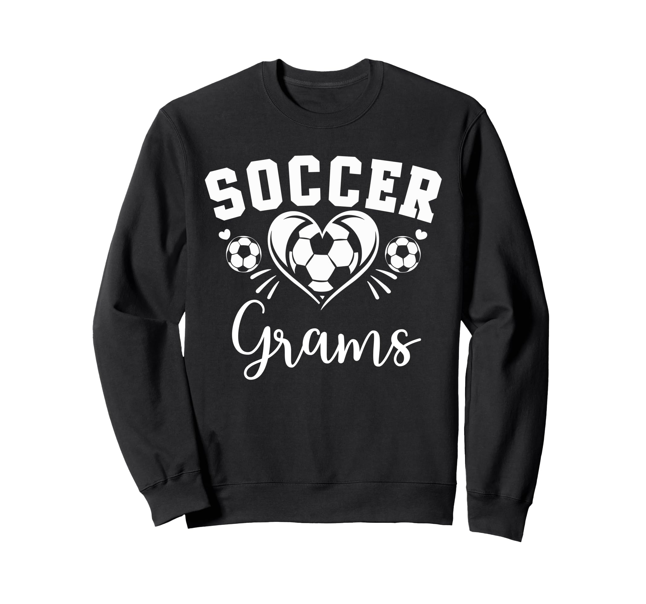 Soccer Grams Soccer Heart Sweatshirt - Casual Everyday Wear for Adults - T-Shirt, Sweatshirt, Hoodie