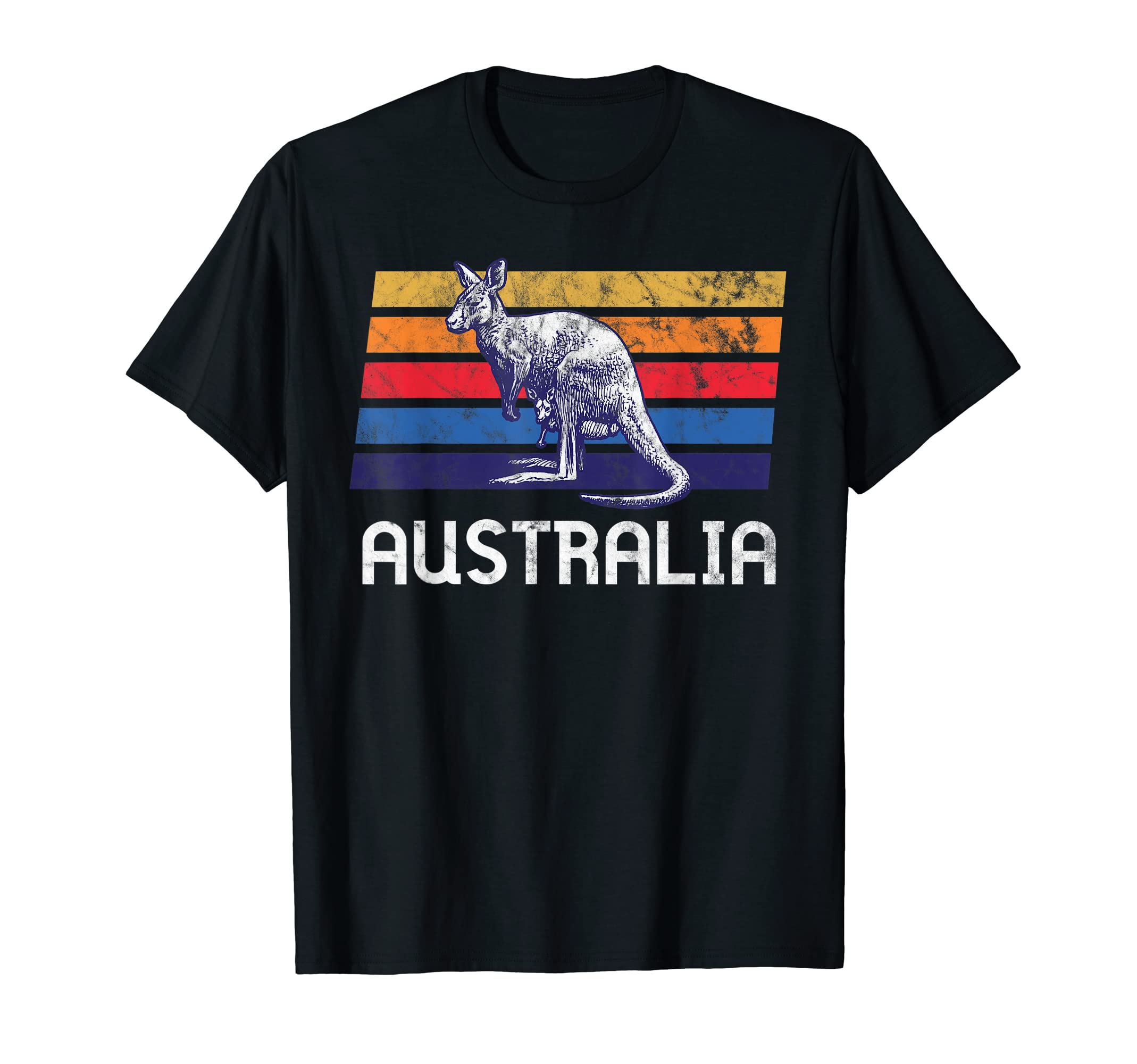 Australia Flag Gift Kangaroo T-Shirt - Casual Everyday Wear Men Women - T-Shirt, Sweatshirt, Hoodie
