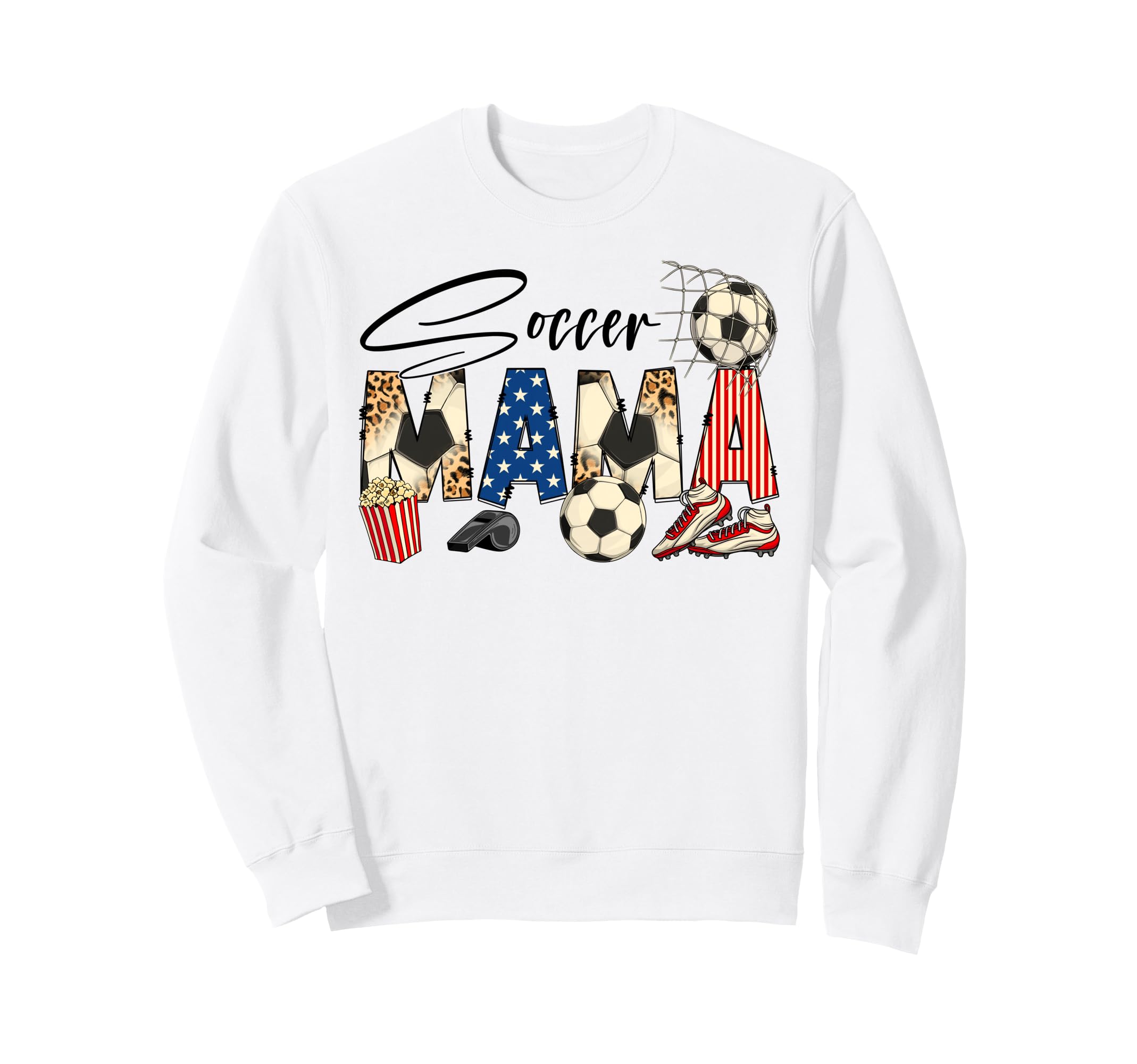 Soccer Mama Mom Soccer Lovers Fans Sweatshirt - Unique Graphic Unisex - T-Shirt, Sweatshirt, Hoodie