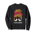 Soccer Mom Messy Bun Soccer Sweatshirt - Fun Novelty Design for Adults - T-Shirt, Sweatshirt, Hoodie