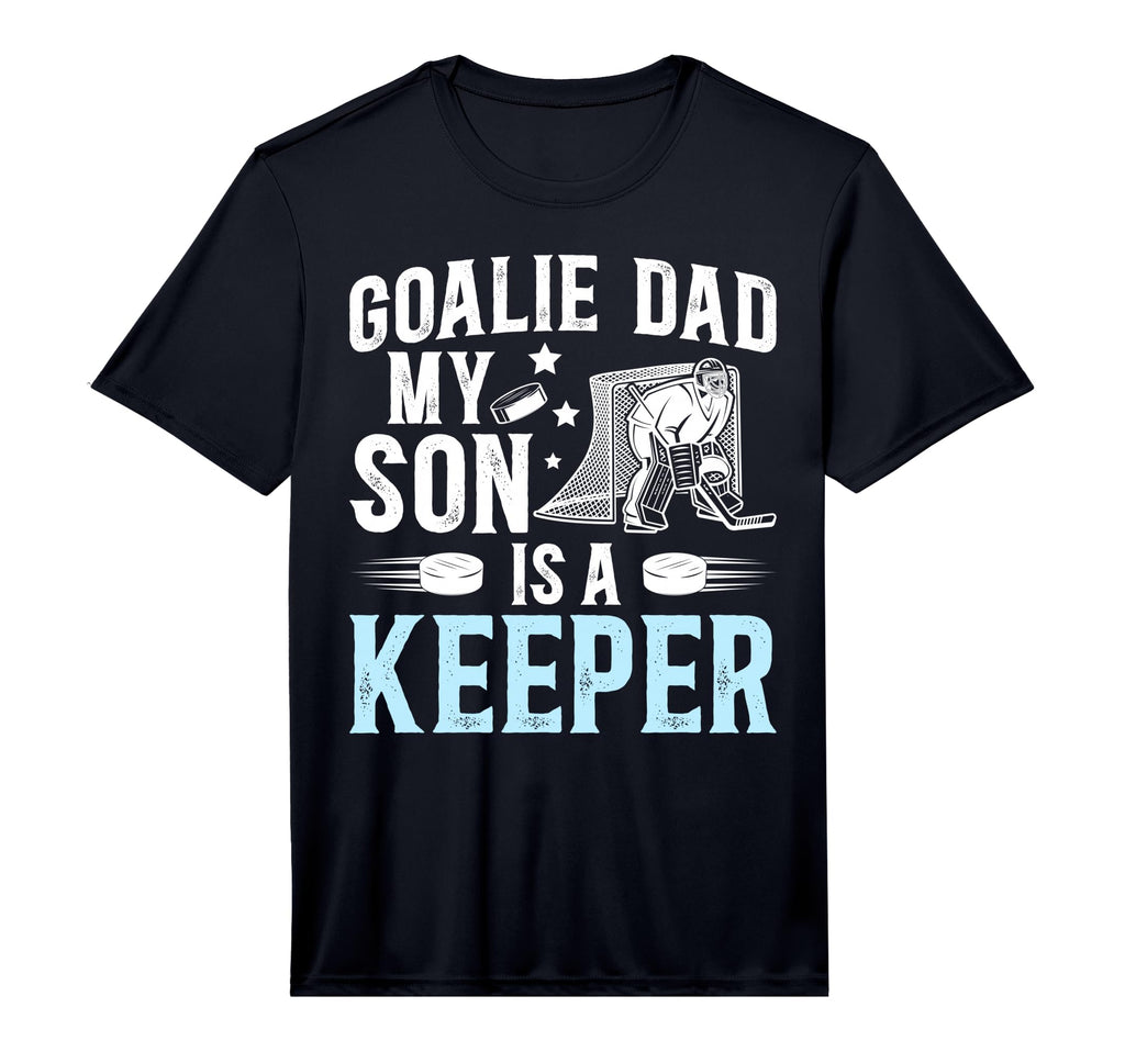 Mens Ice Hockey Goalie Dad Ice Hockey T-Shirt - Unique Graphic for Adults - T-Shirt, Sweatshirt, Hoodie
