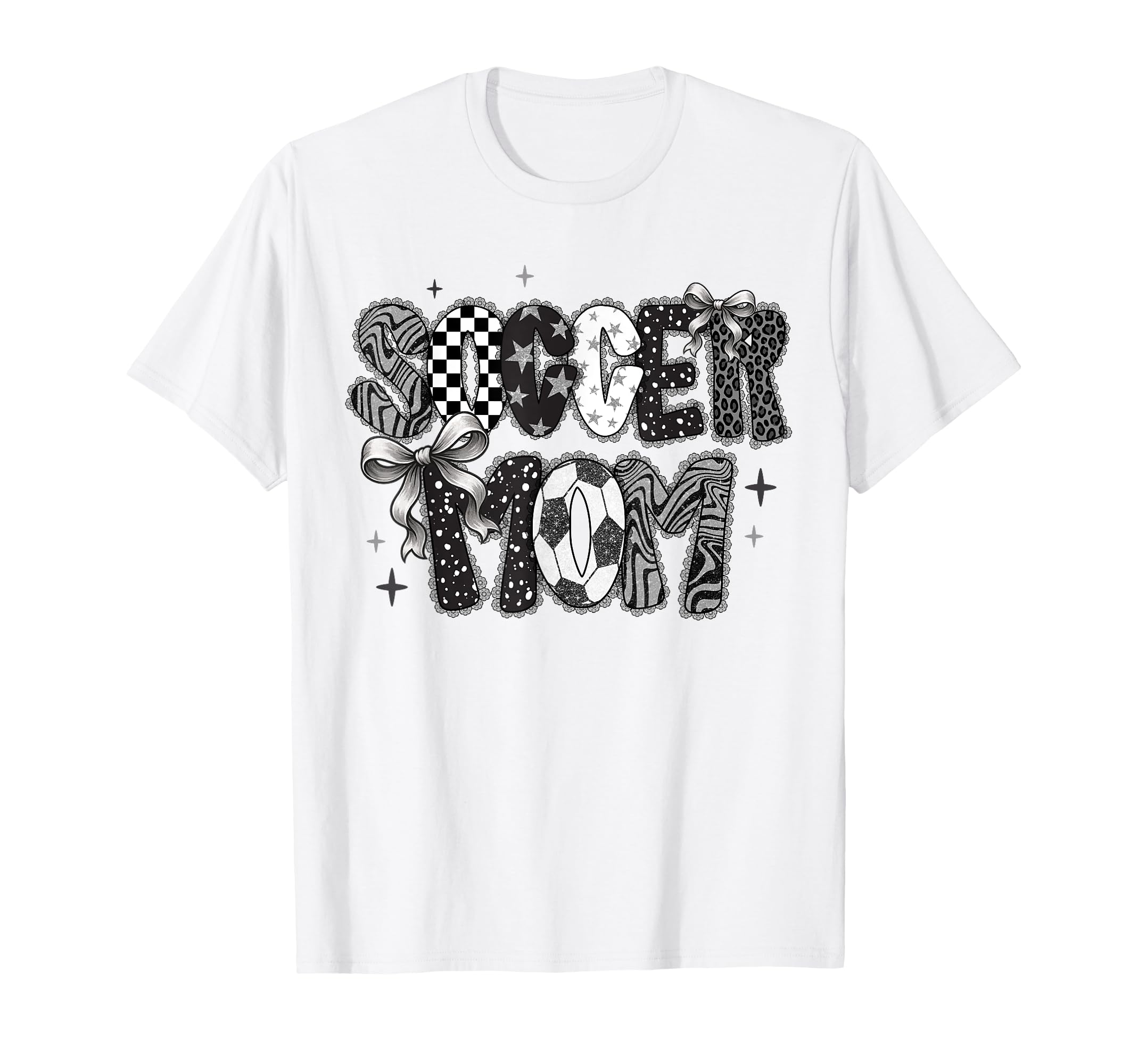 Preppy Soccer Mom Coquette Bow T-Shirt - Casual Everyday Wear Men Women - T-Shirt, Sweatshirt, Hoodie