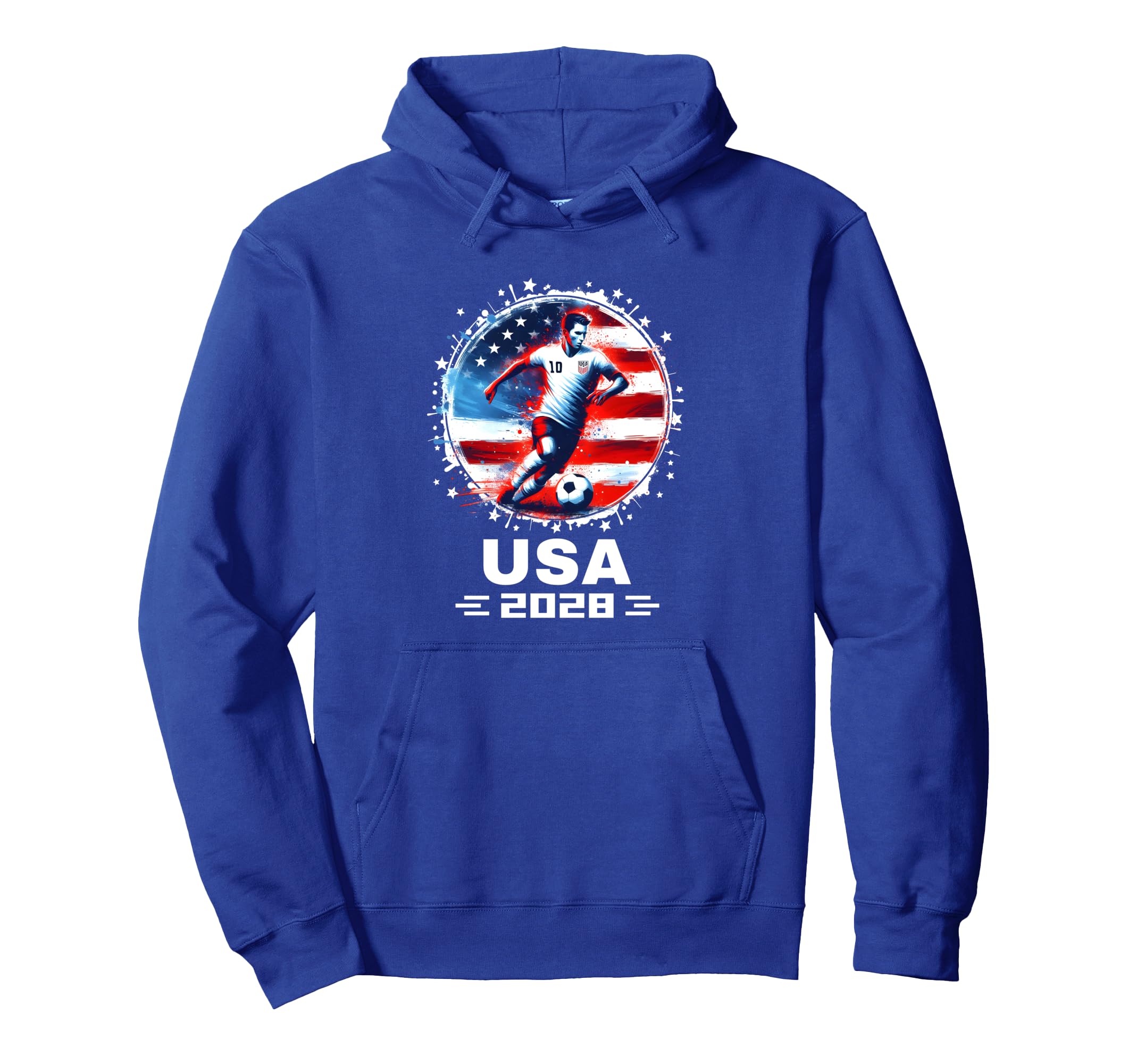 American Flag Soccer Team Soccer 2028 Hoodie - Fun Novelty Design Unisex - T-Shirt, Sweatshirt, Hoodie