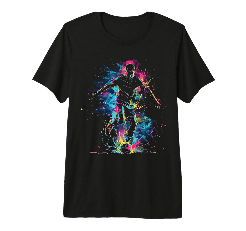 Ball Game Football Paint Splash T-Shirt - Custom Art Print Men Women - T-Shirt, Sweatshirt, Hoodie
