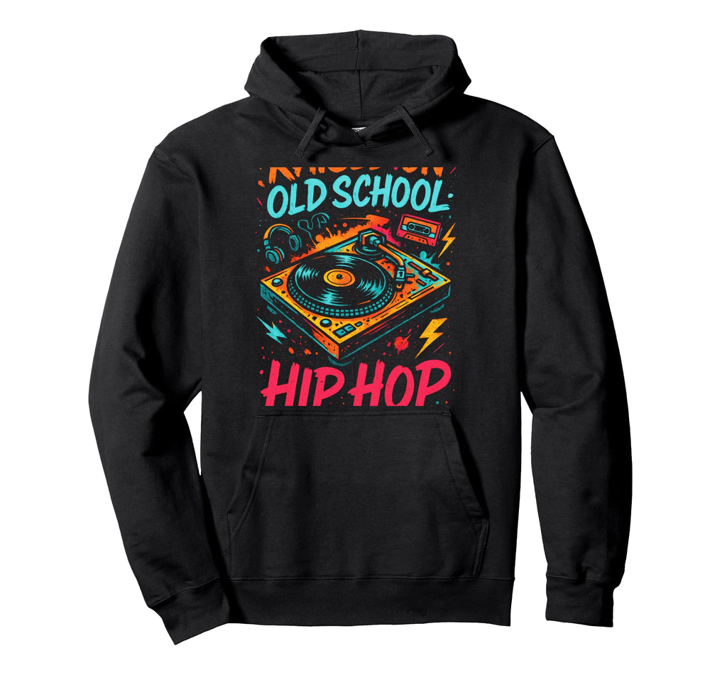 Raised Old School Hip Hop Hiphop Rapper Hoodie - Unique Graphic Unisex - T-Shirt, Sweatshirt, Hoodie