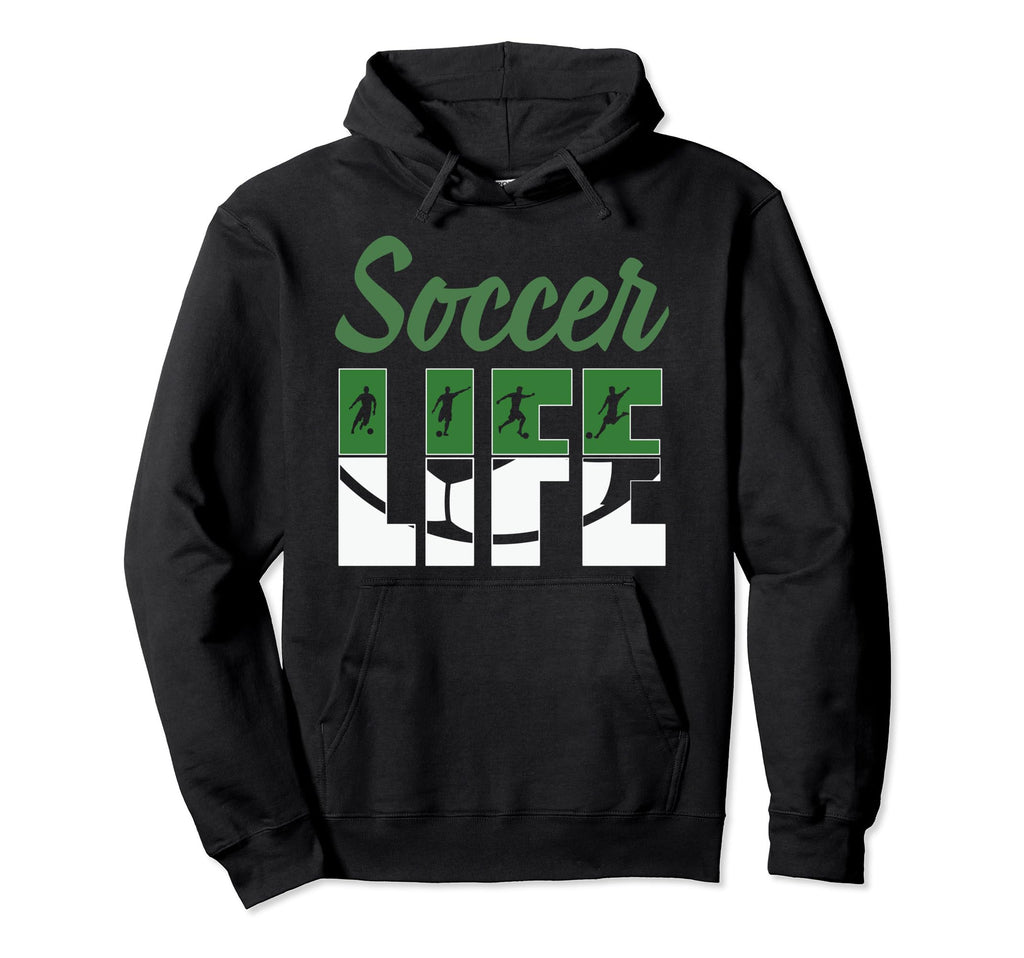 Soccer Life Soccer Sport Fans Hoodie - Minimalist Print Men Women - T-Shirt, Sweatshirt, Hoodie