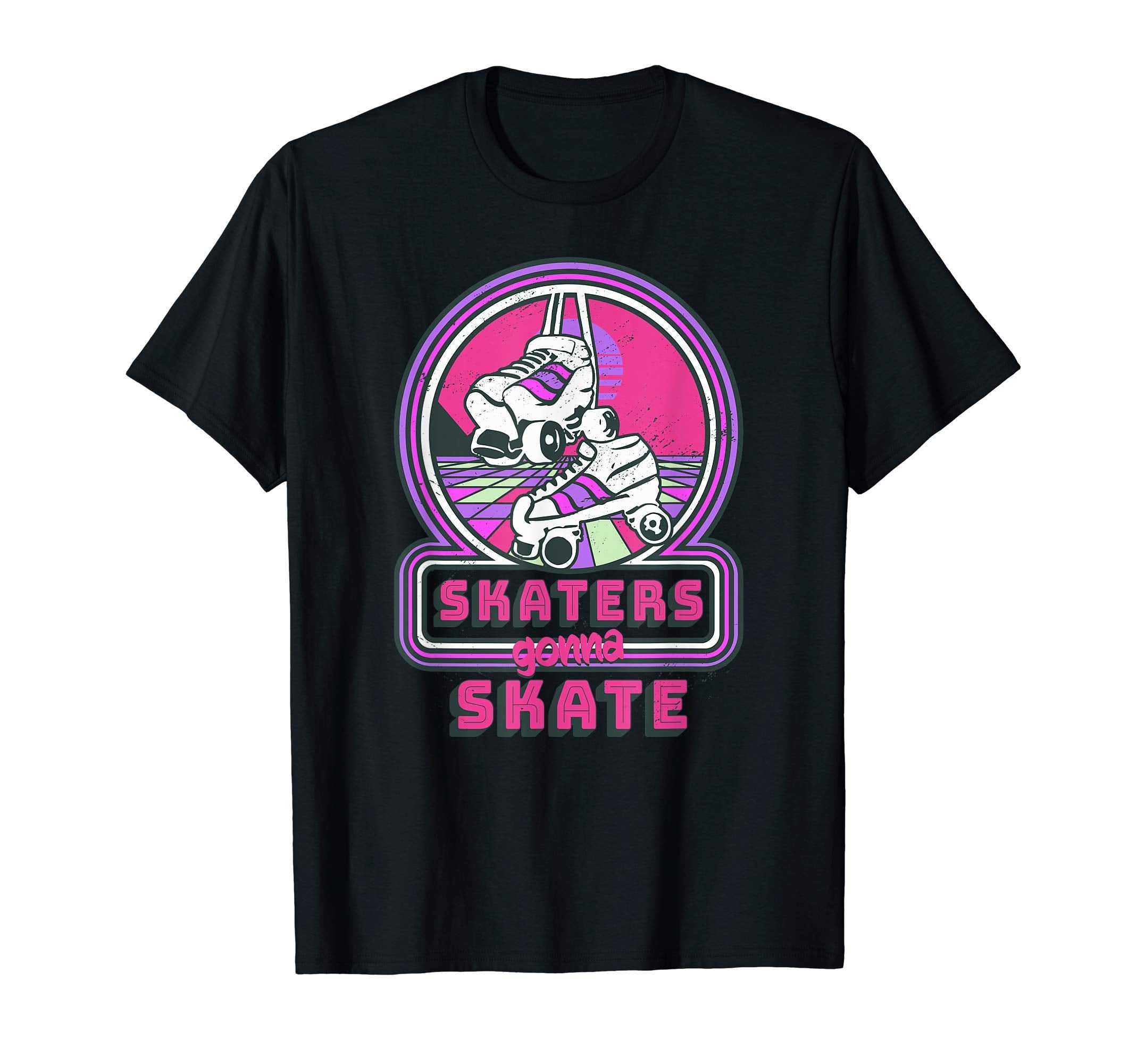 Skaters Gonna Skate Skating 80S Disco T-Shirt - Graphic Print Men Women - T-Shirt, Sweatshirt, Hoodie