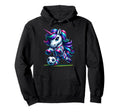 Soccer Unicorns Mom Aunt Sister Hoodie - Custom Art Print Unisex - T-Shirt, Sweatshirt, Hoodie