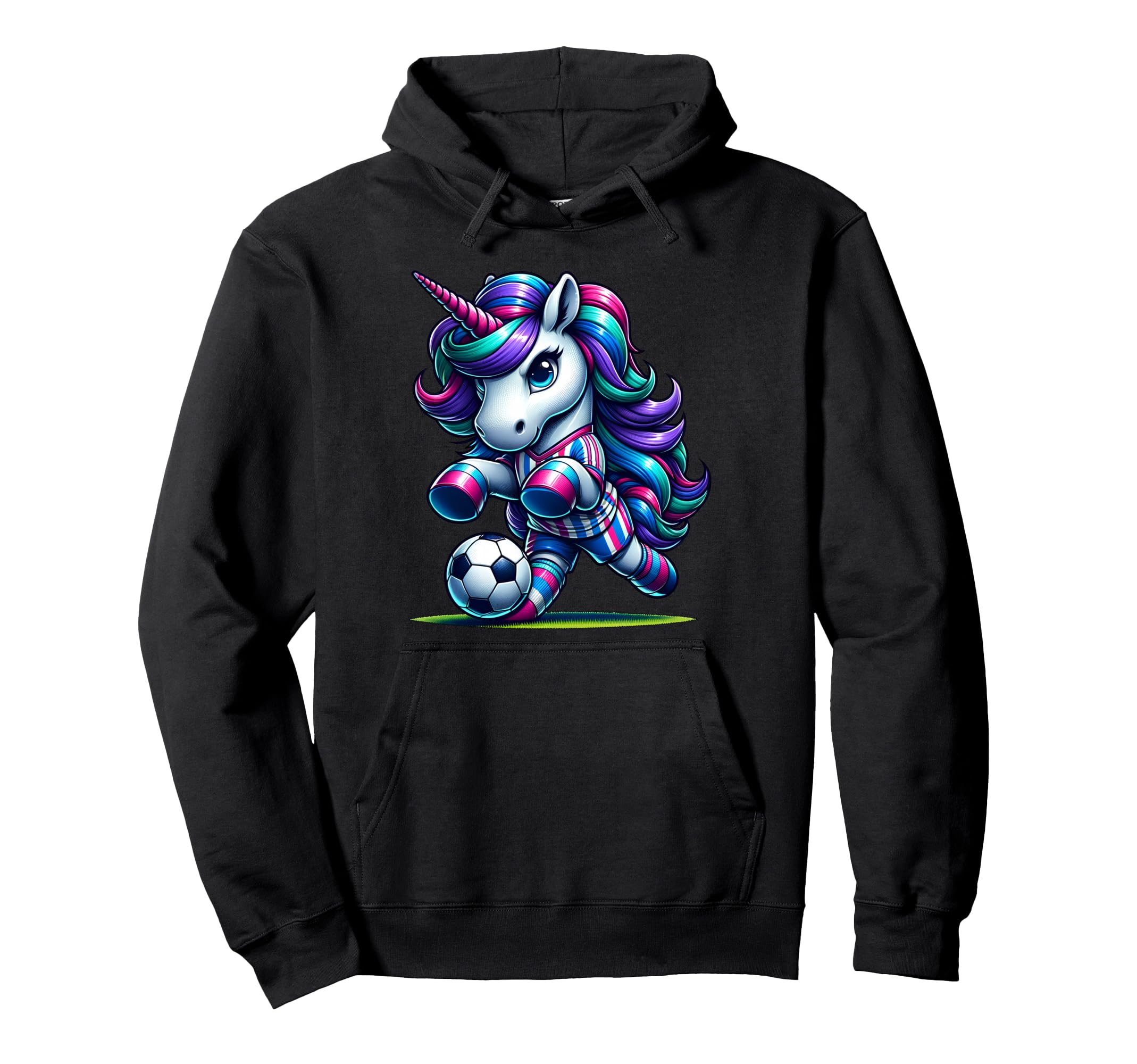 Soccer Unicorns Mom Aunt Sister Hoodie - Custom Art Print Unisex - T-Shirt, Sweatshirt, Hoodie