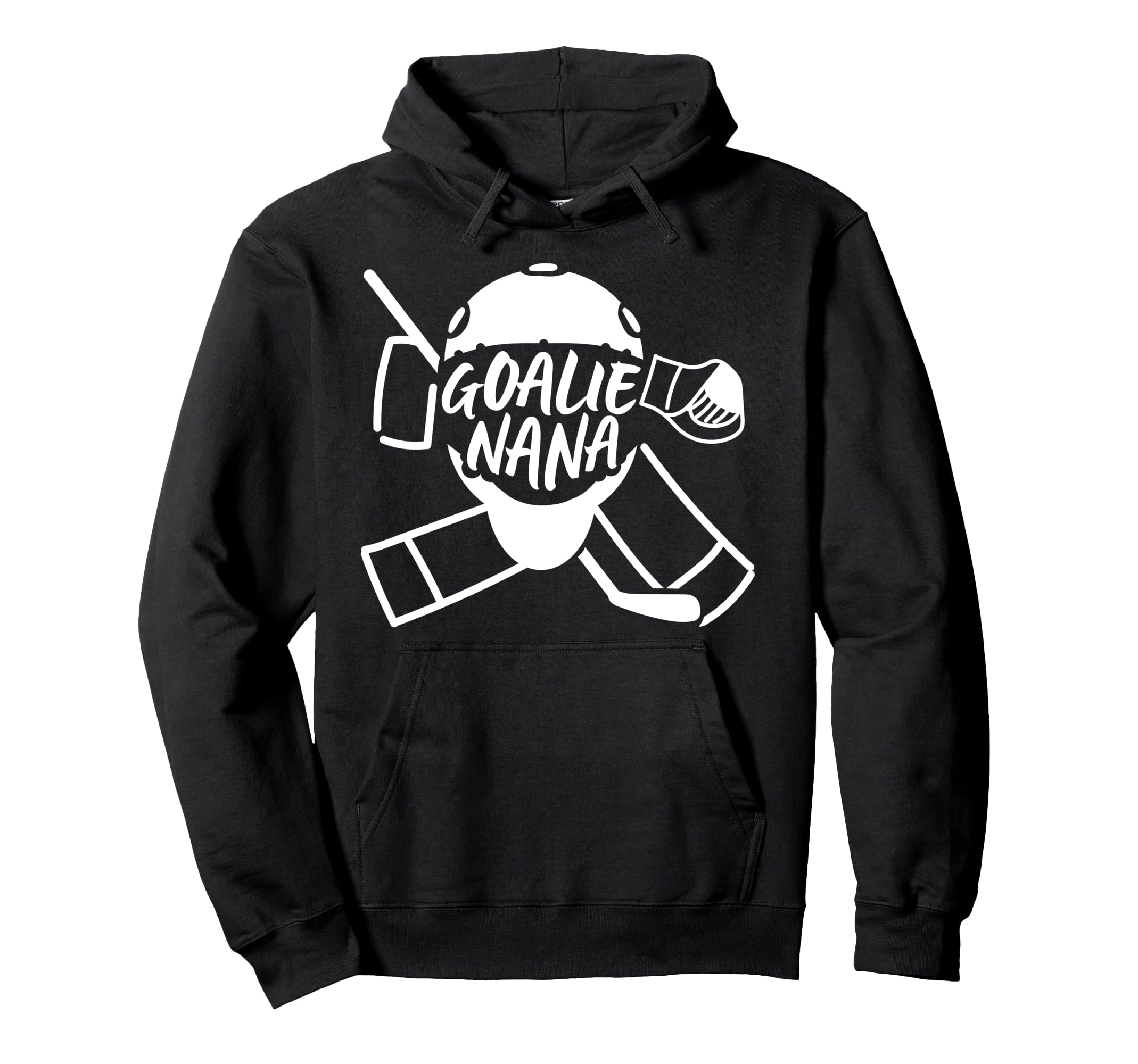 Ice Hockey Goalie Nana Hockey Keeper Nana Hoodie - Minimalist Print Unisex - T-Shirt, Sweatshirt, Hoodie