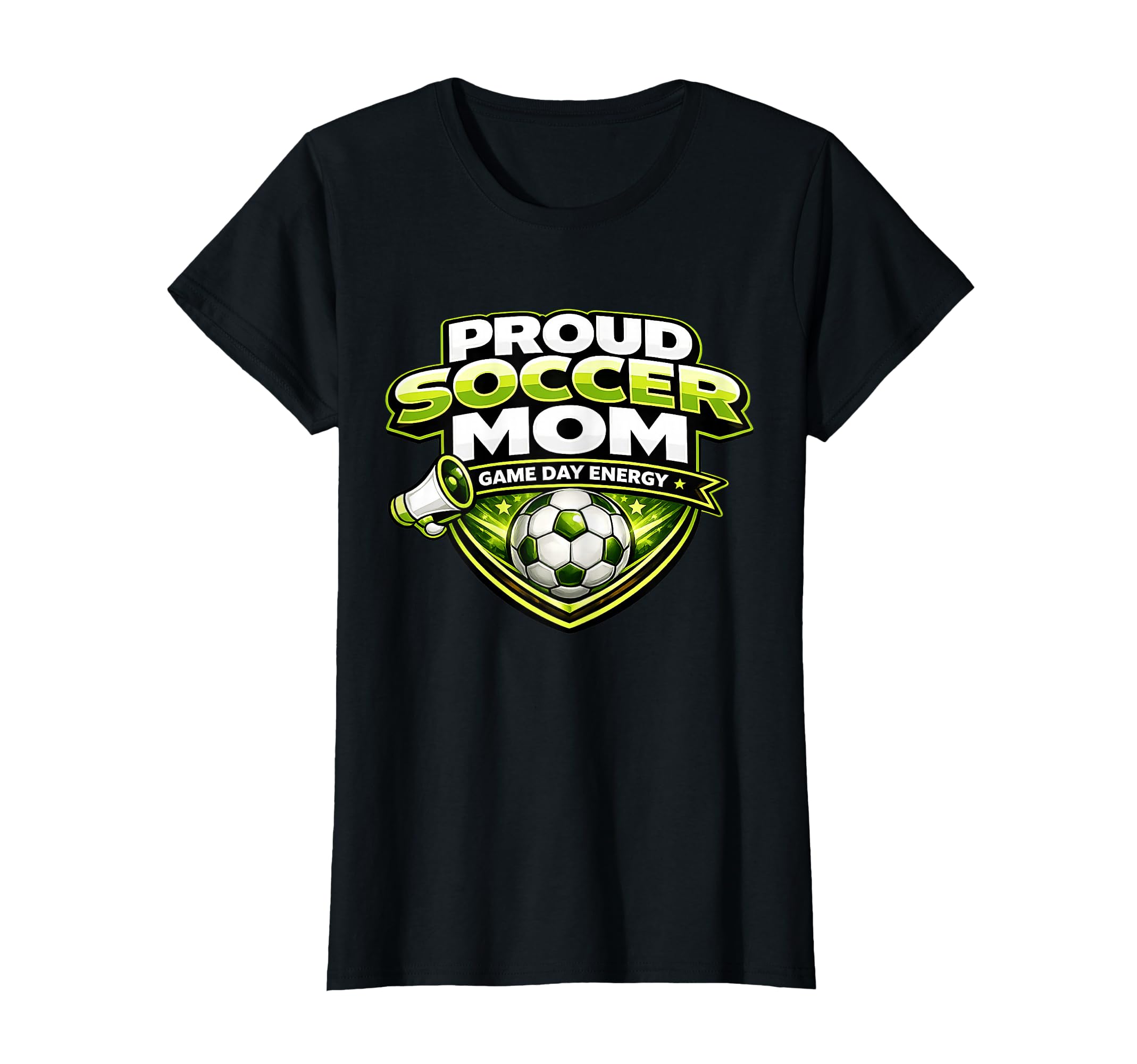 Proud Soccer Mom Game Day Energy Funny T-Shirt - Trendy Graphic for Adults - T-Shirt, Sweatshirt, Hoodie