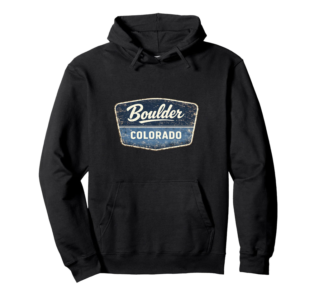 Boulder Colorado Travel Outdoor Hoodie - Custom Art Print for Adults - T-Shirt, Sweatshirt, Hoodie
