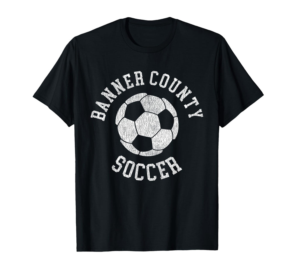 Banner County Soccer Distressed 90S T-Shirt - Aesthetic Graphic Unisex - T-Shirt, Sweatshirt, Hoodie
