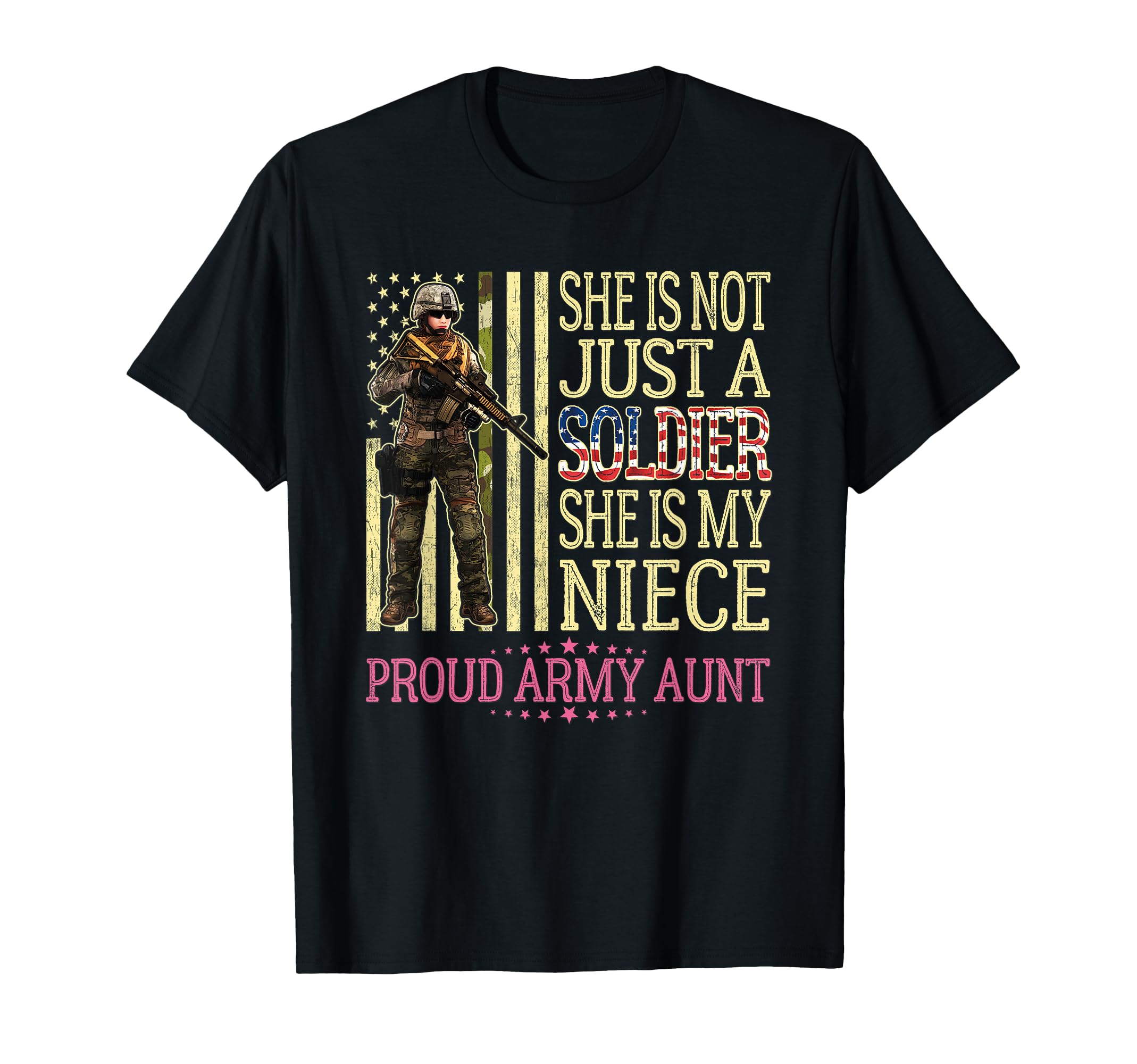 She Is Not Just Soldier She Is T-Shirt - Casual Everyday Wear for Adults - T-Shirt, Sweatshirt, Hoodie