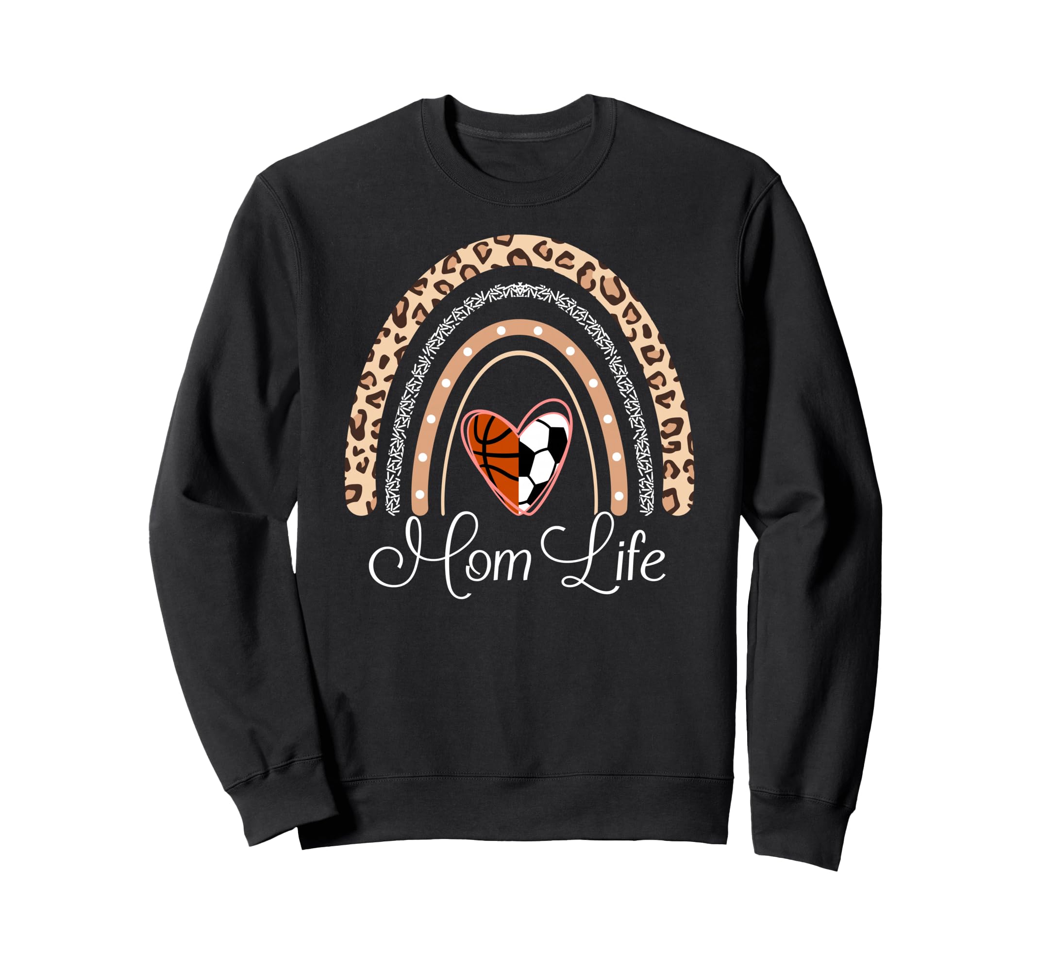 Mom Life Boho Rainbow Funny Soccer Sweatshirt - Streetwear Style Men Women - T-Shirt, Sweatshirt, Hoodie