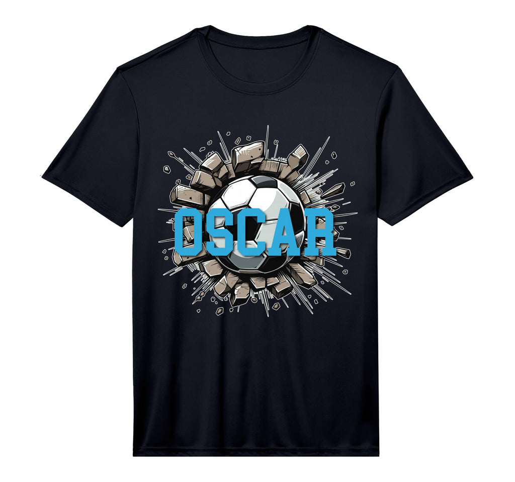 Oscar Soccer Custom Name T-Shirt - Casual Everyday Wear for Adults - T-Shirt, Sweatshirt, Hoodie