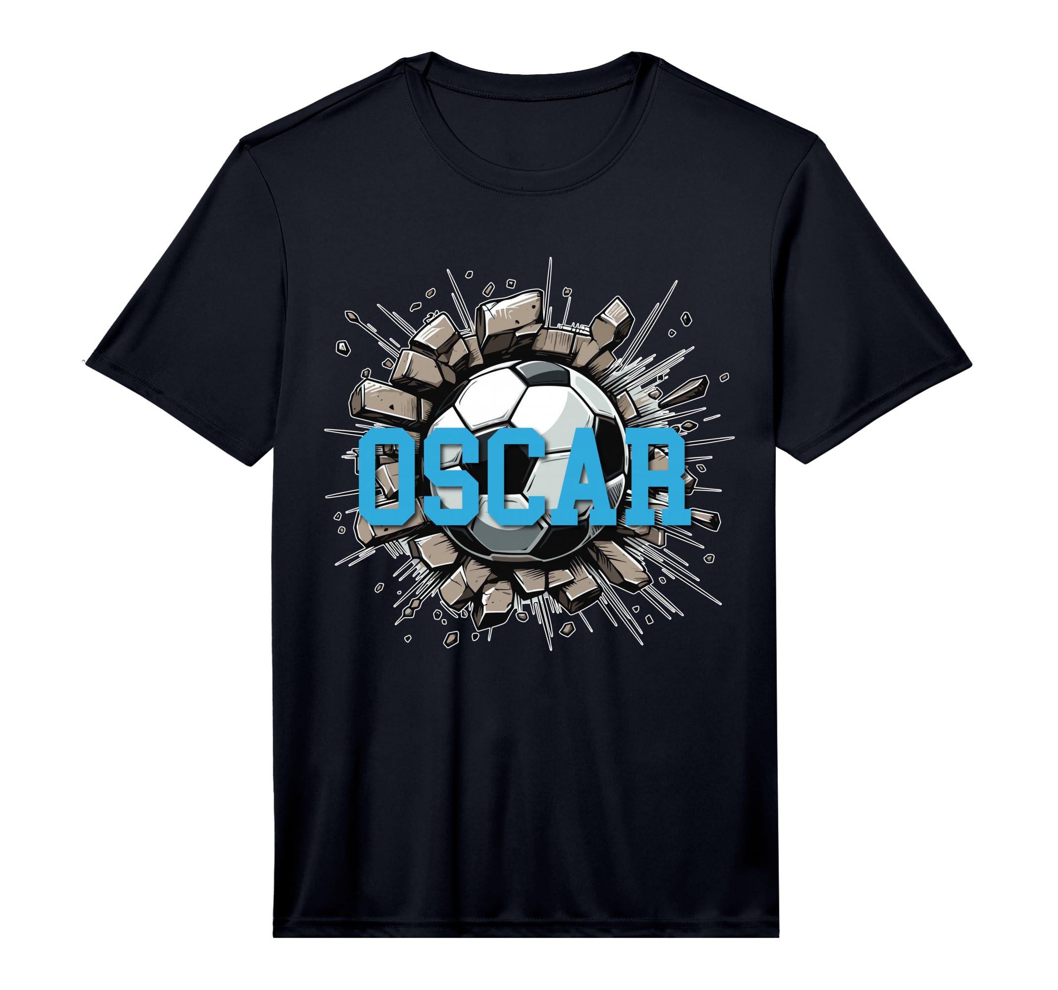Oscar Soccer Custom Name Performance T-Shirt - Minimalist Print Unisex - T-Shirt, Sweatshirt, Hoodie