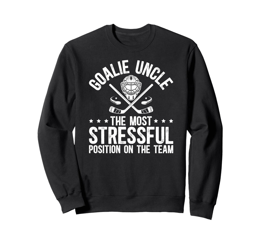 Funny Hockey Goalie Uncle Hockey Sweatshirt - Custom Art Print for Adults - T-Shirt, Sweatshirt, Hoodie