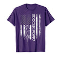 Usa American Flag Proud Soccer Poppy T-Shirt - Minimalist Print for Adults - T-Shirt, Sweatshirt, Hoodie