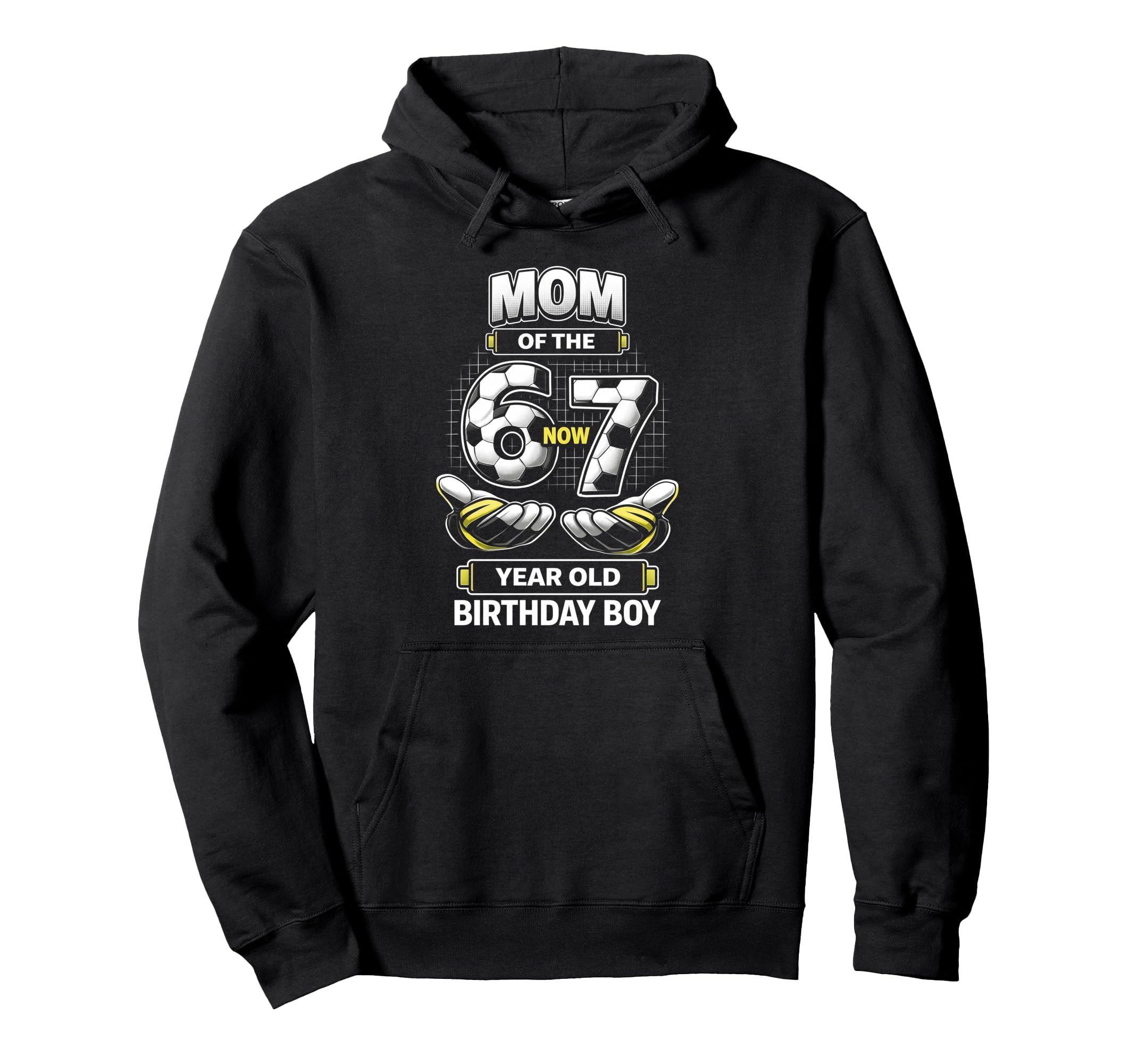 Birthday I Was 6 Now Im 7 Six Seven Hoodie - Minimalist Print for Adults - T-Shirt, Sweatshirt, Hoodie