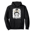 Bleached Soccer Mom Messy Bun Soccer Hoodie - Novelty Apparel Men Women - T-Shirt, Sweatshirt, Hoodie