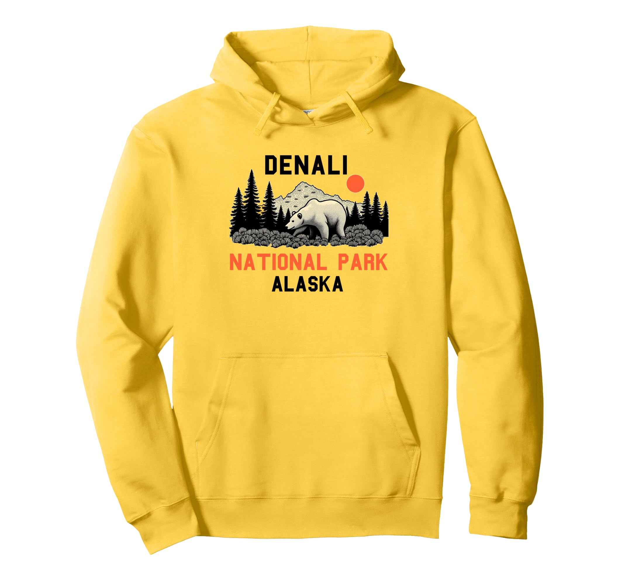 Denali National Park Souvenir Alaska Hoodie - Fun Novelty Design for Adults - T-Shirt, Sweatshirt, Hoodie