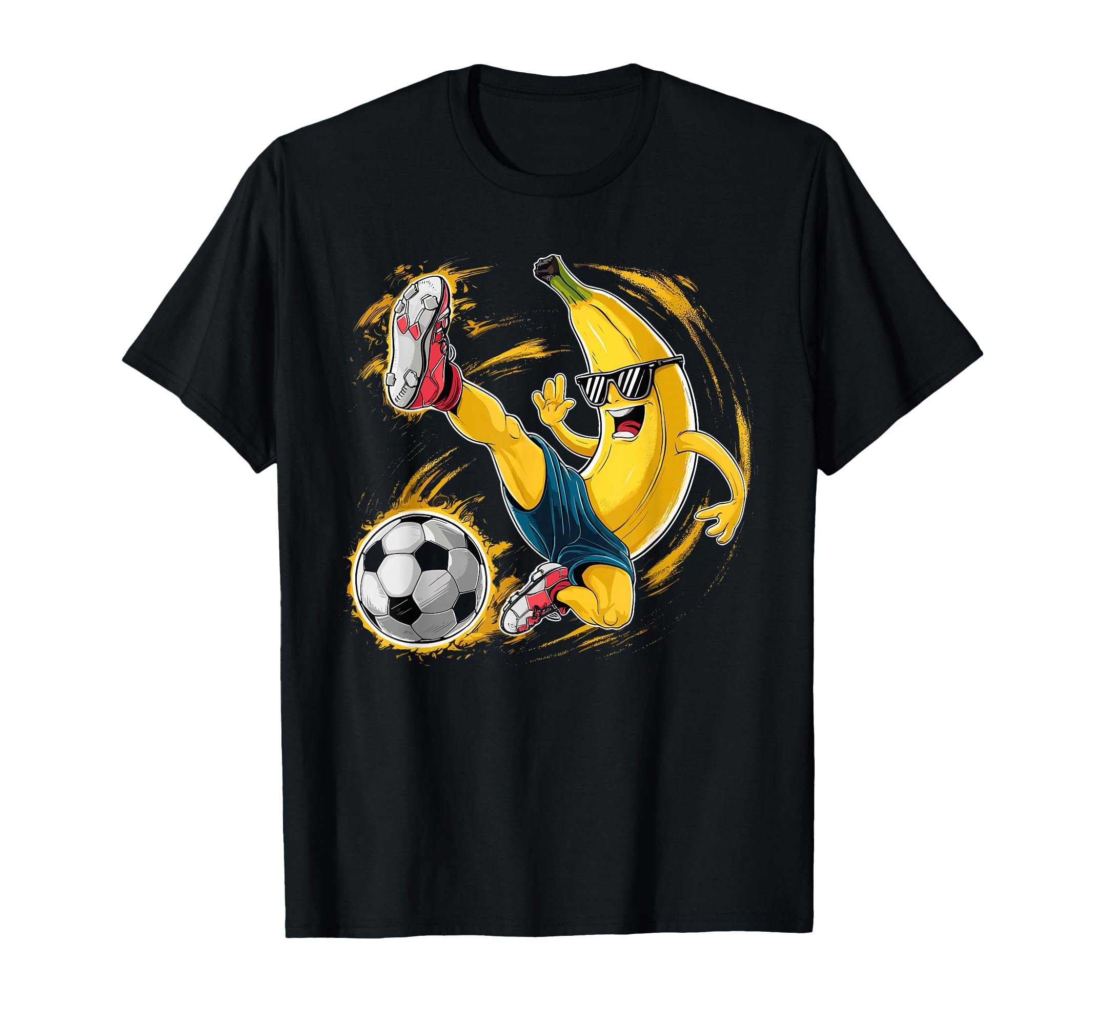 Sport Banana Football Player Fruit T-Shirt - Fun Novelty Design for Adults - T-Shirt, Sweatshirt, Hoodie