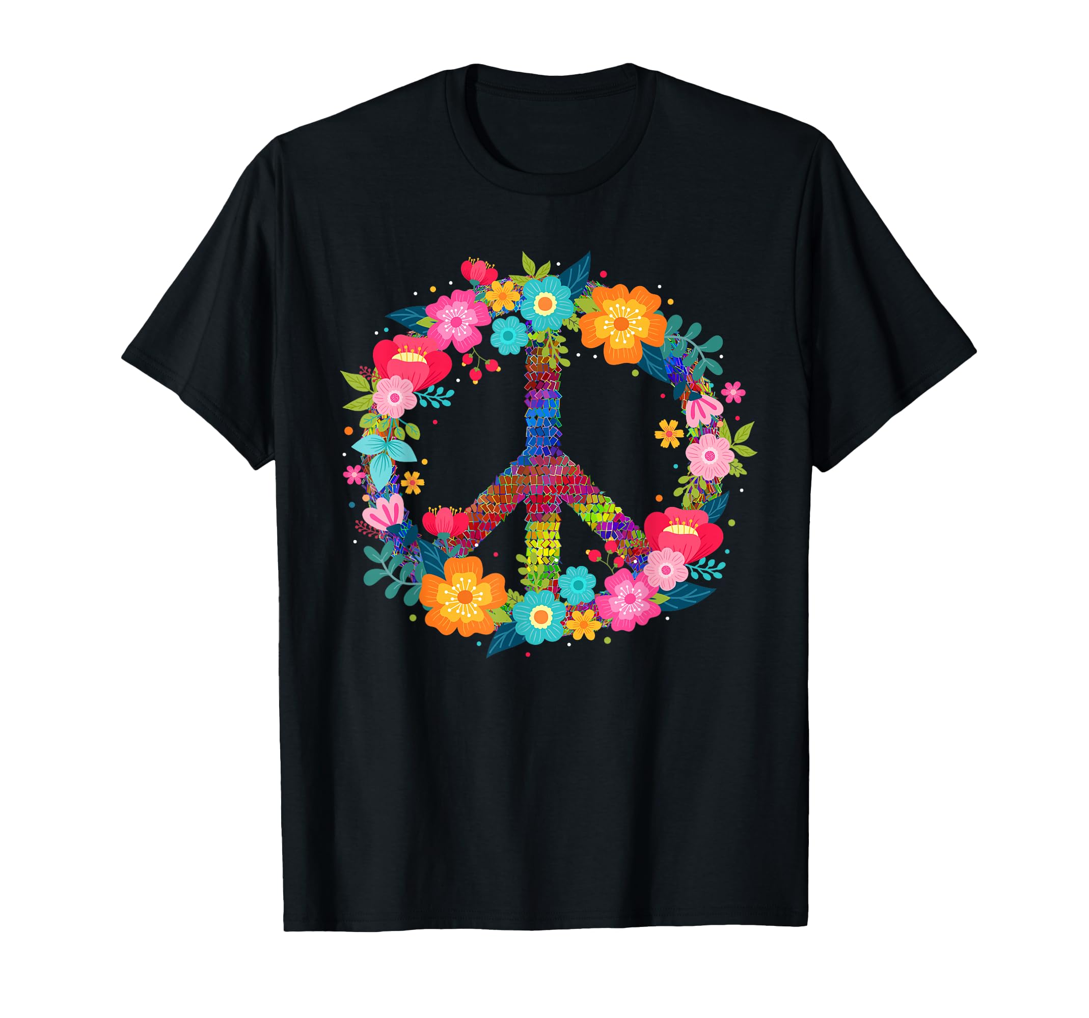 Peace Love Hippie 60S 70S T-Shirt - Minimalist Print Men Women - T-Shirt, Sweatshirt, Hoodie