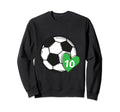 Funny Soccer Ball Number 10 Soccer Sweatshirt - Casual Everyday Wear Unisex - T-Shirt, Sweatshirt, Hoodie