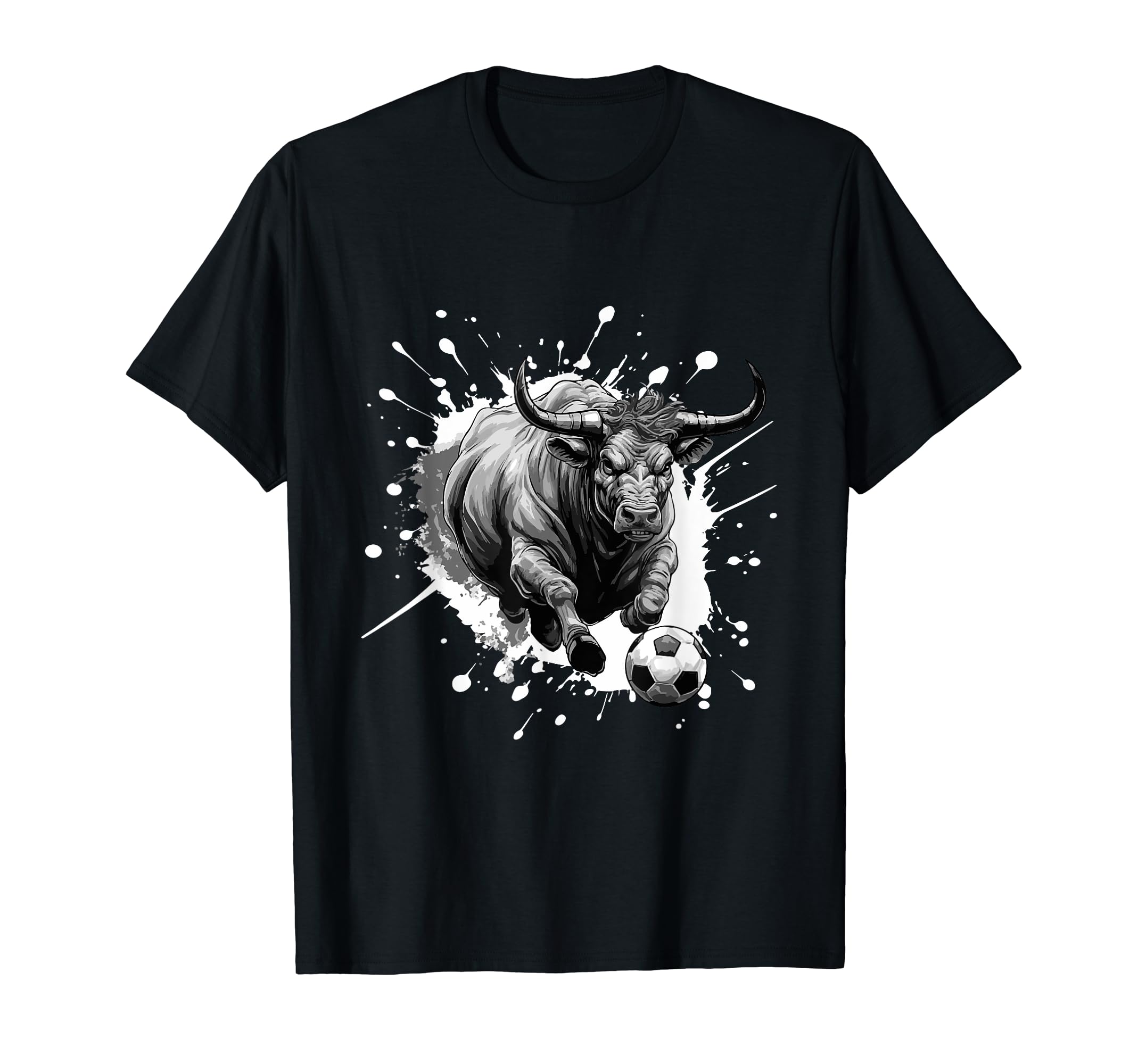 Bull Playing Soccer Sports Team Animal T-Shirt - Streetwear Style Unisex - T-Shirt, Sweatshirt, Hoodie