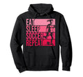 Eat Sleep Soccer Repeat Funny Footballer Hoodie - Graphic Print Unisex - T-Shirt, Sweatshirt, Hoodie