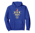 American Flag Soccer Womens Soccer Hoodie - Unique Graphic Men Women - T-Shirt, Sweatshirt, Hoodie