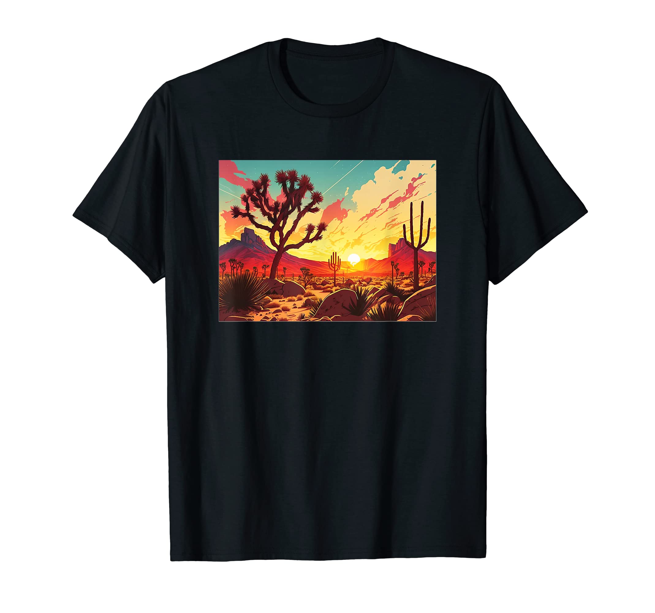 Joshua Tree National Park Desert Trip T-Shirt - Custom Art Print Men Women - T-Shirt, Sweatshirt, Hoodie
