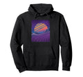 Vaporwave 80S Grid Sunset Synthwave Hoodie - Novelty Apparel Men Women - T-Shirt, Sweatshirt, Hoodie