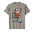 Santa Playing Soccer 90S Holiday T-Shirt - Aesthetic Graphic Men Women - T-Shirt, Sweatshirt, Hoodie