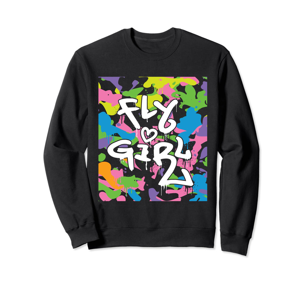 Fly Camo Old School Hip Hop Sweatshirt - Casual Everyday Wear Men Women - T-Shirt, Sweatshirt, Hoodie