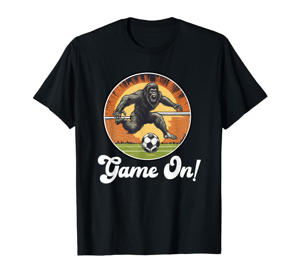 Bigfoot Sasquatch Goalie Player T-Shirt - Novelty Apparel for Adults - T-Shirt, Sweatshirt, Hoodie