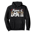 Mama Both Leopard Volleyball Soccer Mom Hoodie - Aesthetic Graphic Unisex - T-Shirt, Sweatshirt, Hoodie