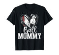 Ball Mom Heart Baseball Soccer Ball Hoodie - Custom Art Print for Adults - T-Shirt, Sweatshirt, Hoodie
