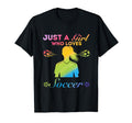 Just Who Loves Soccer T-Shirt - Trendy Graphic Unisex - T-Shirt, Sweatshirt, Hoodie