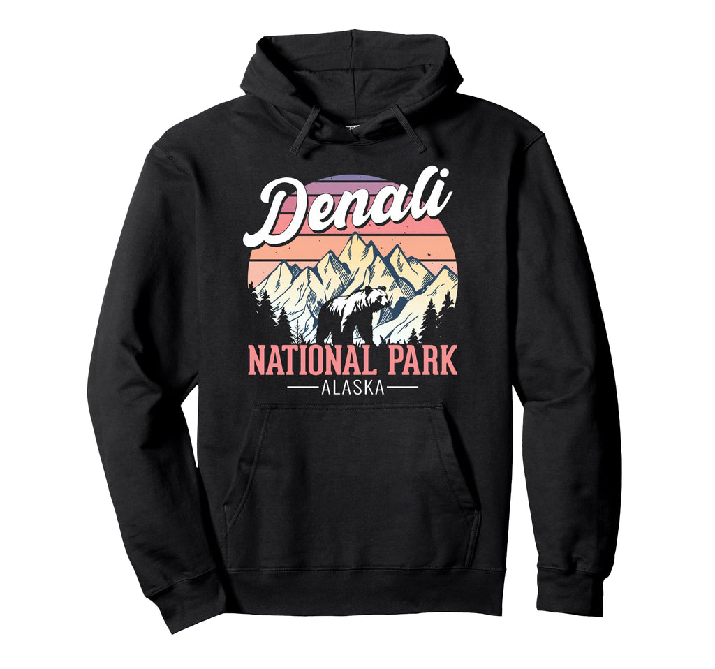 Denali National Park Alaska Sunset Hoodie - Novelty Apparel Men Women - T-Shirt, Sweatshirt, Hoodie