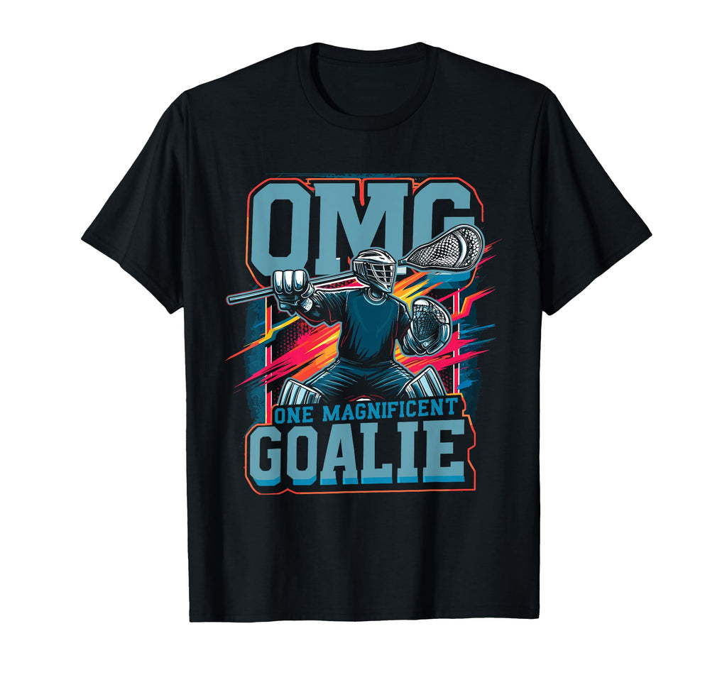 Lacrosse Player Lax Goalie Lacrosse T-Shirt - Custom Art Print Unisex - T-Shirt, Sweatshirt, Hoodie