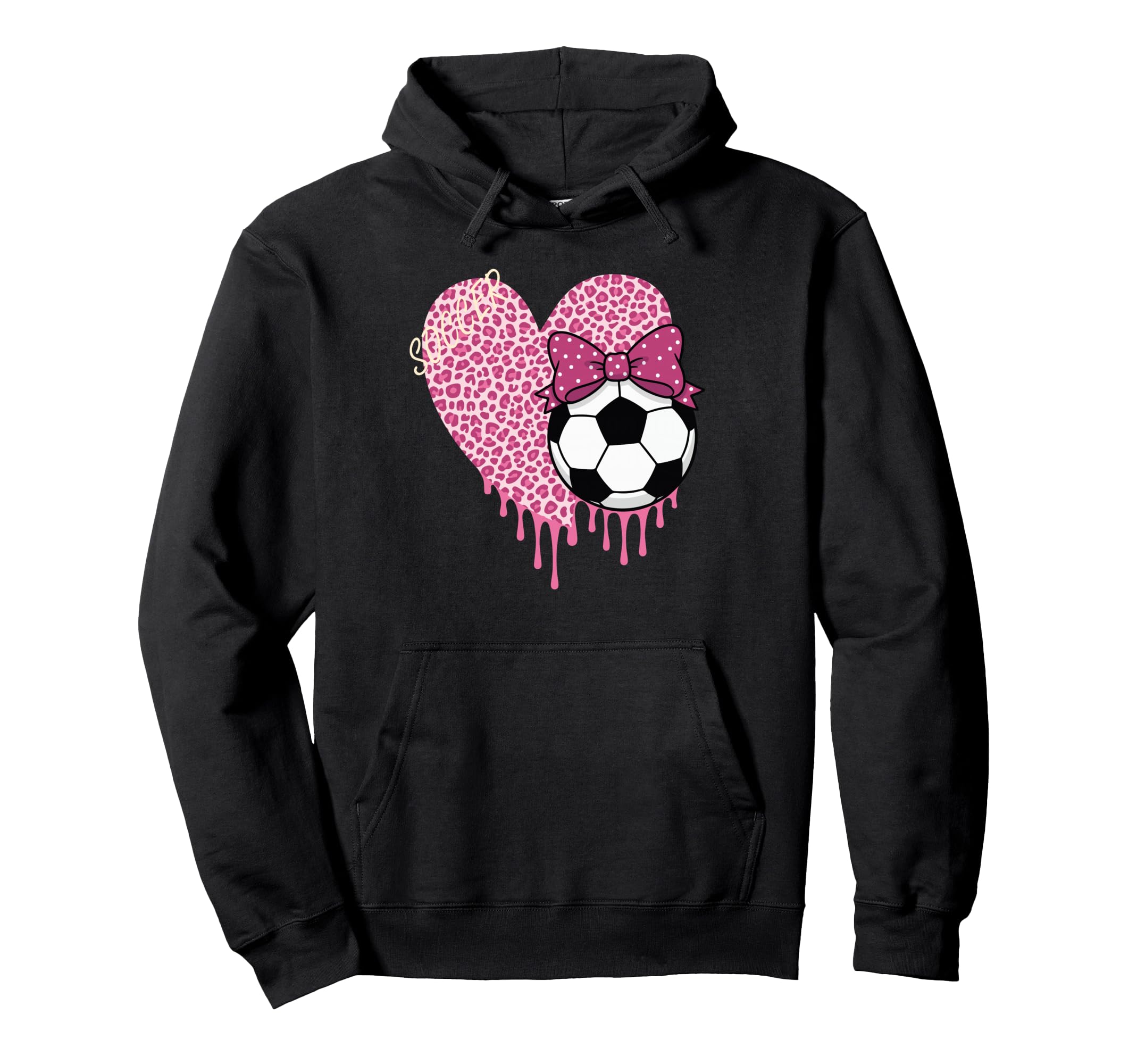 Soccer Drip Sister Couquete Bow Hoodie - Trendy Graphic Men Women - T-Shirt, Sweatshirt, Hoodie