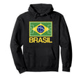 Brazil Soccer Field Flag Brasil Hoodie - Aesthetic Graphic for Adults - T-Shirt, Sweatshirt, Hoodie