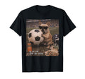 Funny French Bulldog Soccer Dog Shades T-Shirt - Graphic Print for Adults - T-Shirt, Sweatshirt, Hoodie